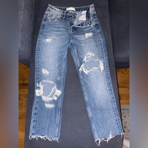 VERVET high waisted cropped jeans